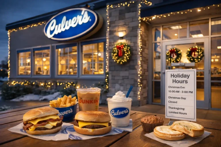 Culver’s Holiday Hours