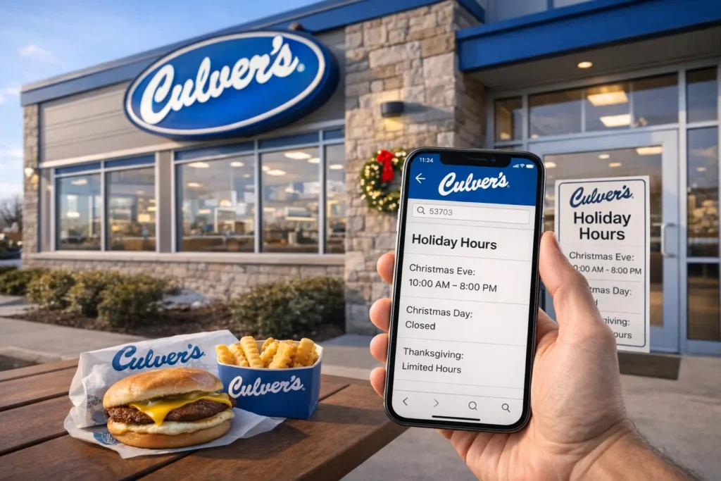 Culver’s Holiday Hours Near You
