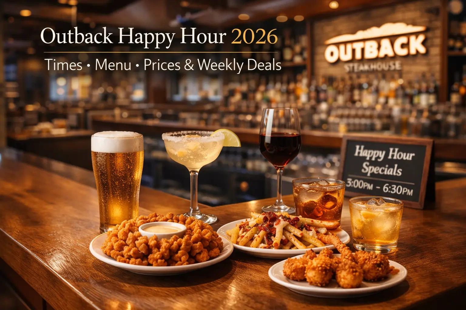 Outback Happy Hour menu