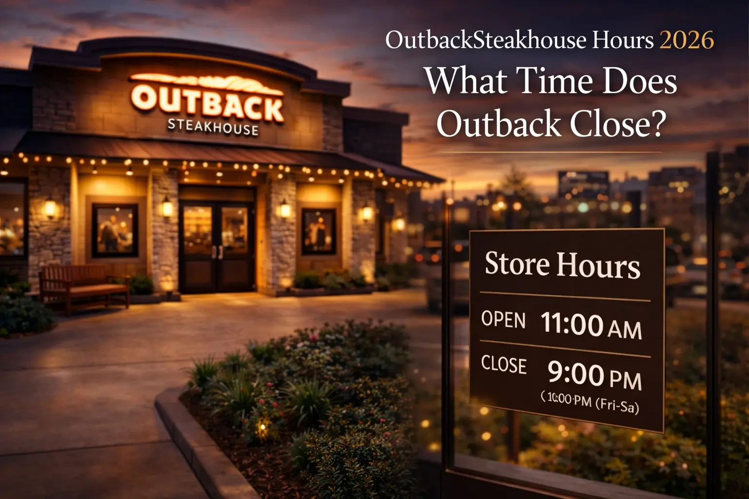 Outback Steakhouse Hours Near You (1)