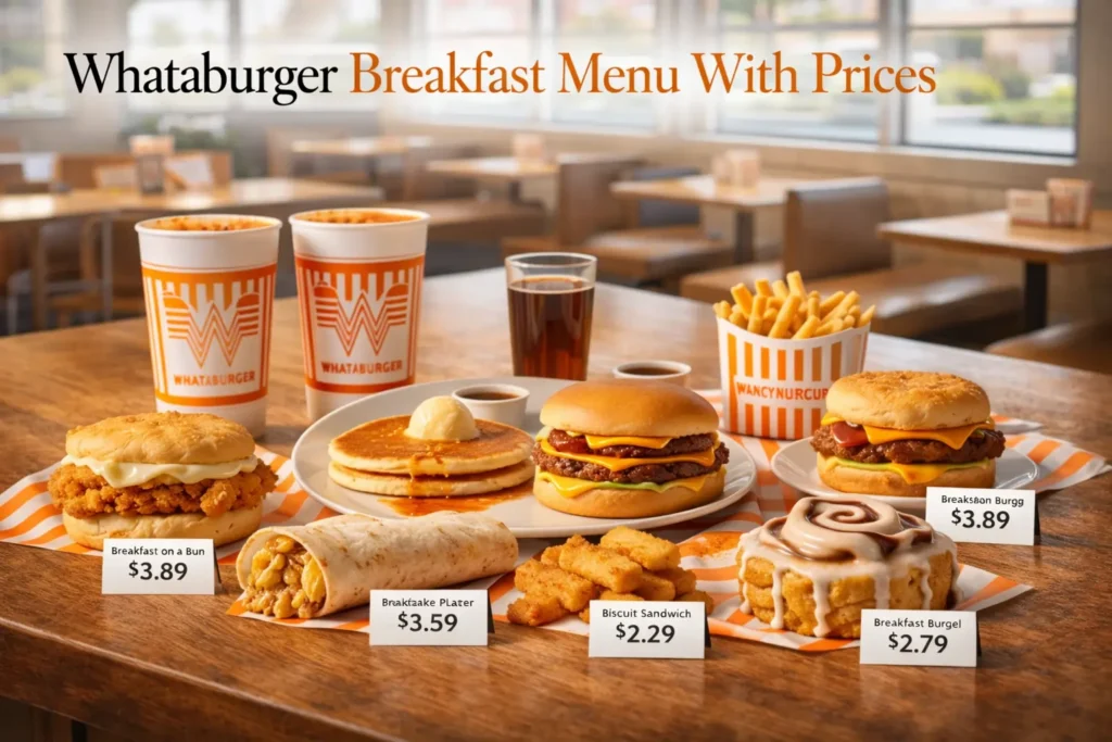Whataburger Breakfast Menu 